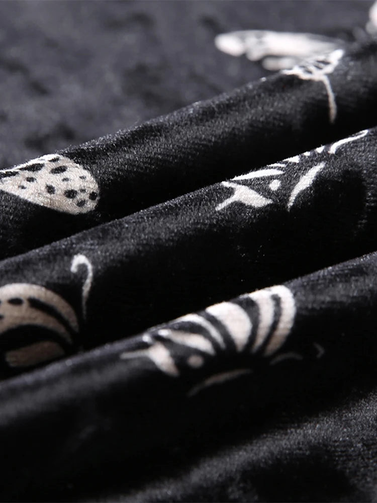 The Velvet Moth — Gothic Spaghetti Strap Mini Dress