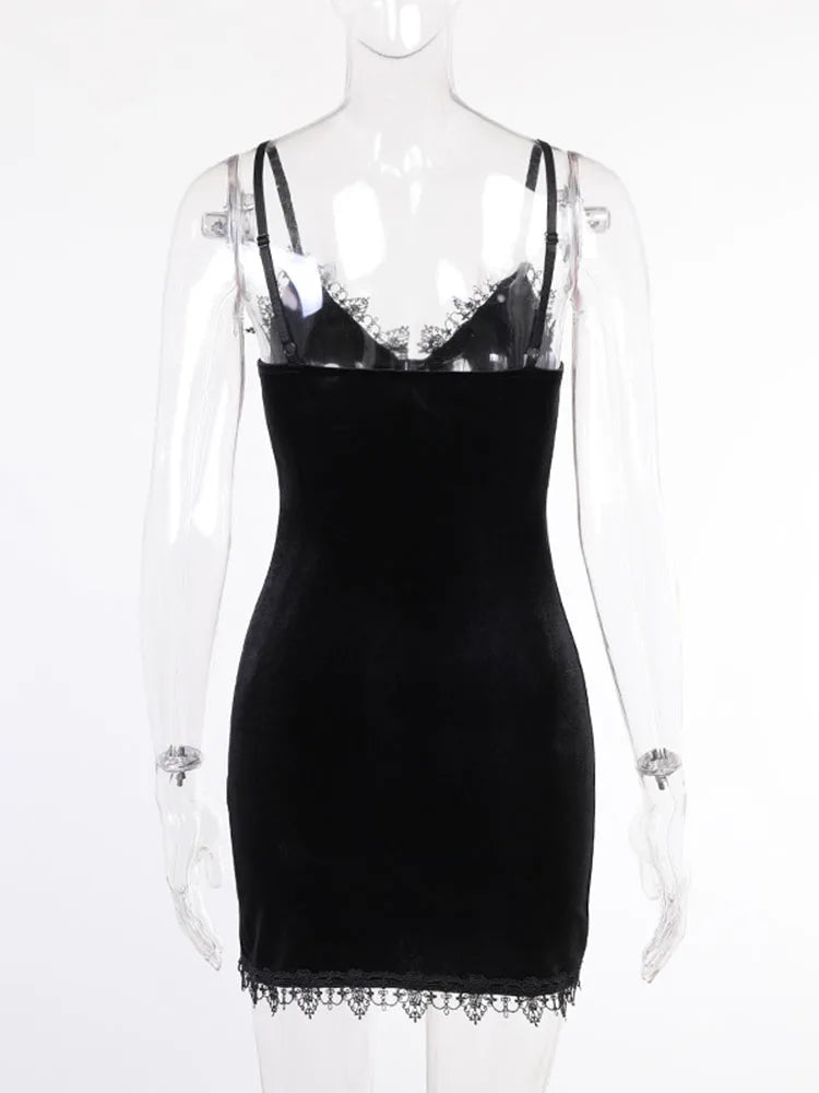 The Velvet Cross — Midnight Mini Dress