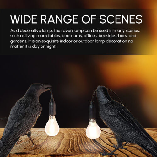 Raven Desk Lamp — The Whispering Sentinel