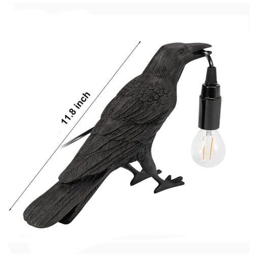 Raven Desk Lamp — The Whispering Sentinel
