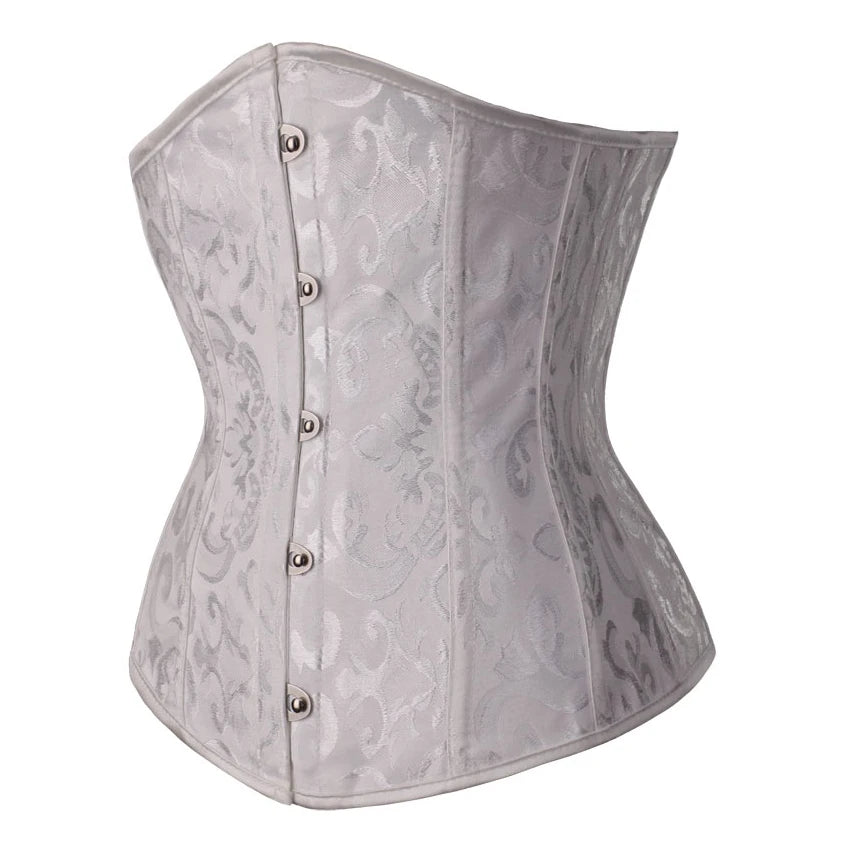 Floral Brocade Underbust Corset