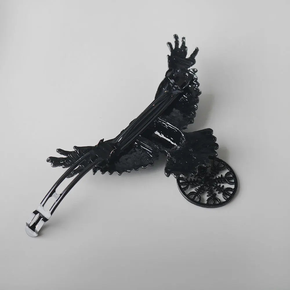 Gothic Crow Hairclip