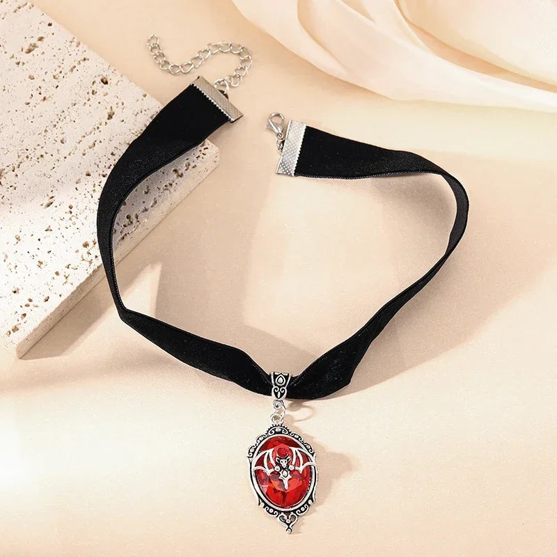 Velvet Gothic Choker Necklace