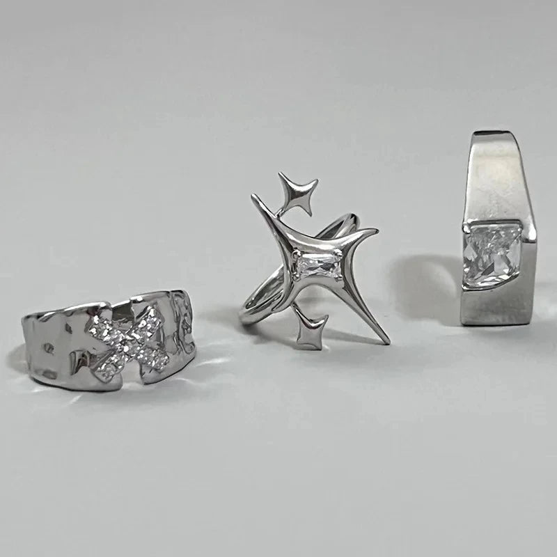 Star & Cross Gothic Ring