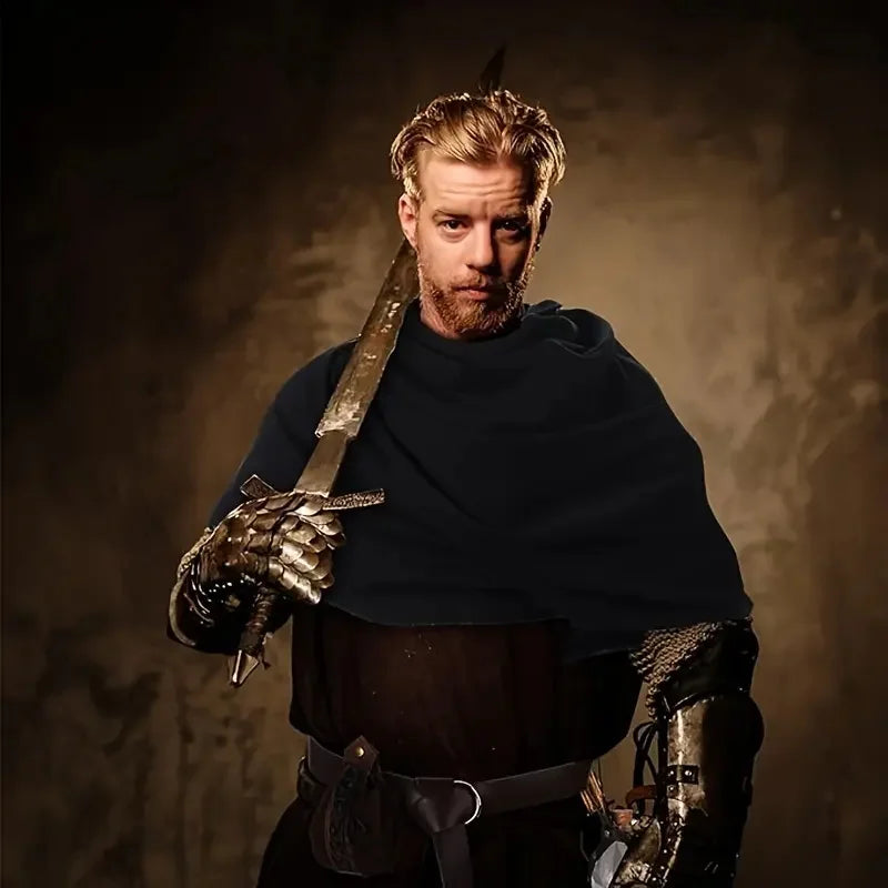 Medieval Hooded Cloak Scarf