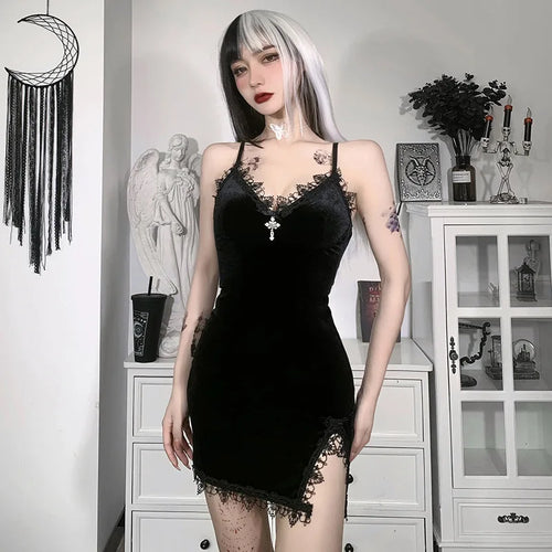 The Velvet Cross — Midnight Mini Dress