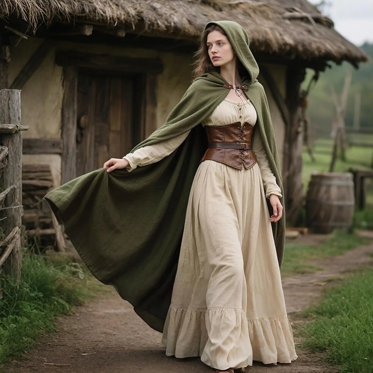 L’VOW Medieval Hooded Cloak