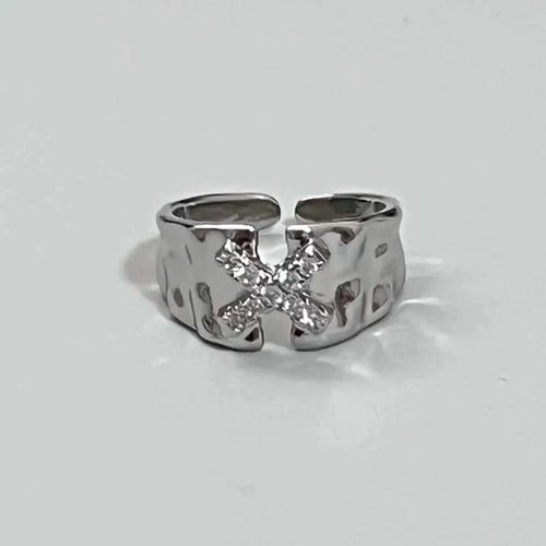 Star & Cross Gothic Ring