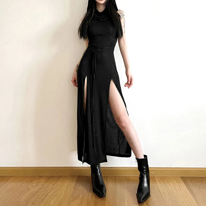The Dune Wraith — Hooded Gothic Desert Dress