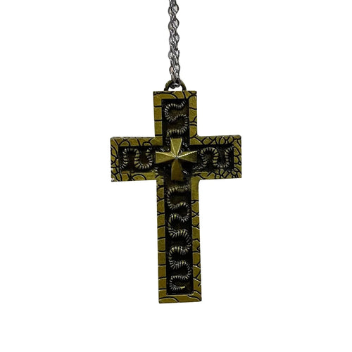 Cross Pendant Necklace with Secret Compartment