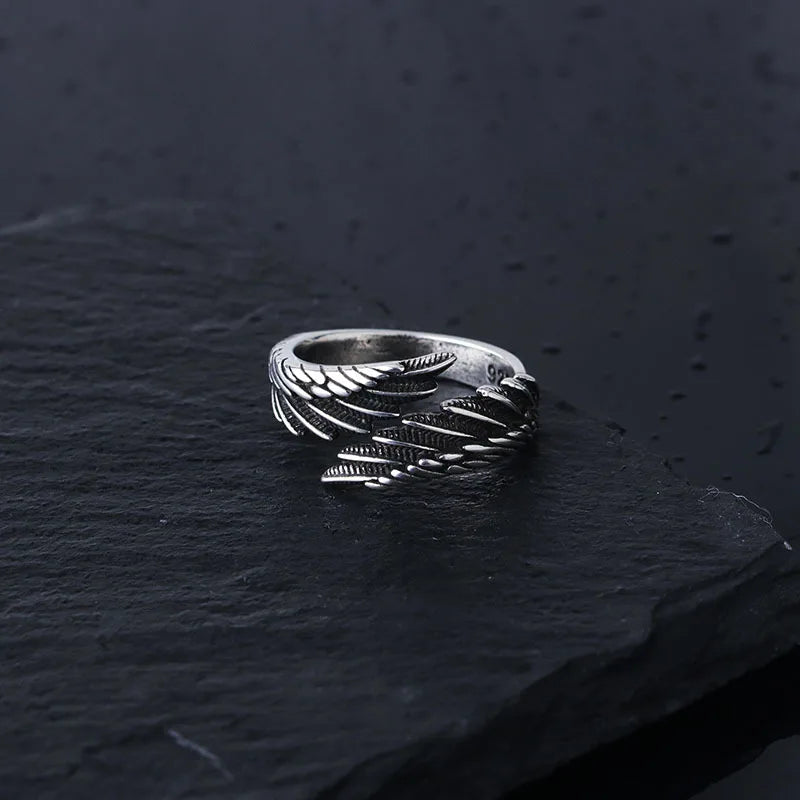 Angel & Demon Wings Gothic Ring