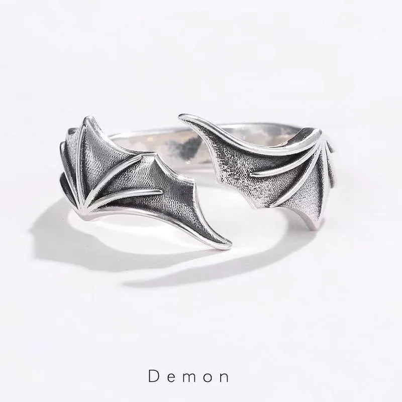 Angel & Demon Wings Gothic Ring