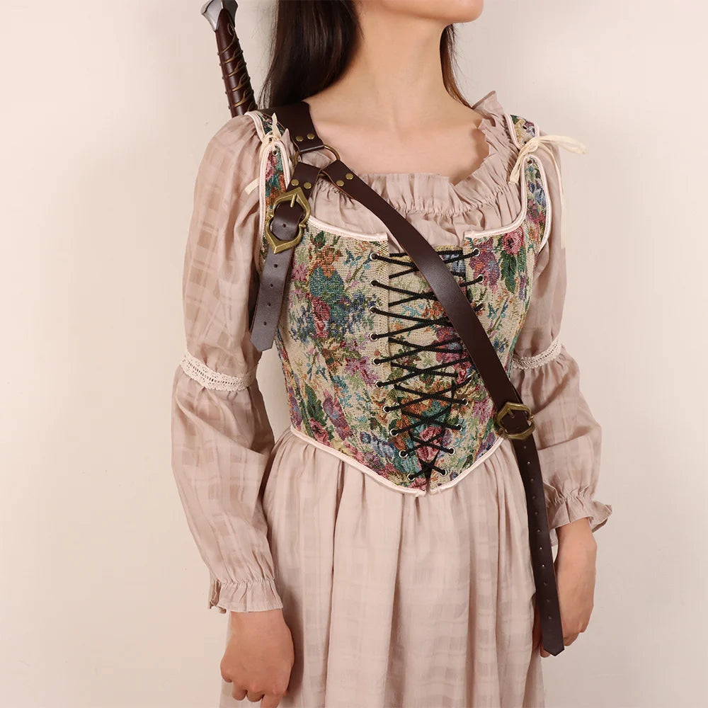 The Wanderer’s Sword Harness – Adjustable Faux Leather Back Strap