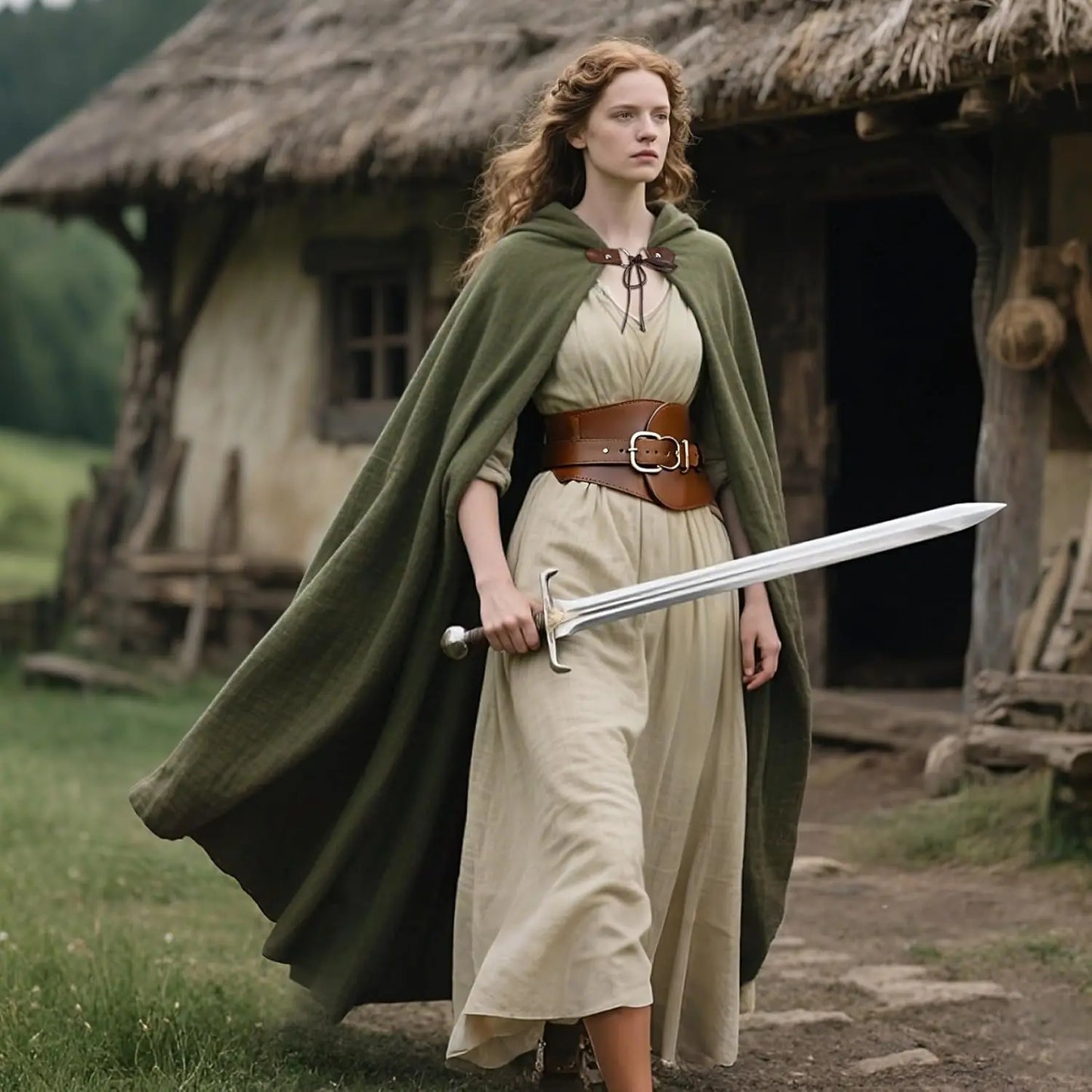 L’VOW Medieval Hooded Cloak