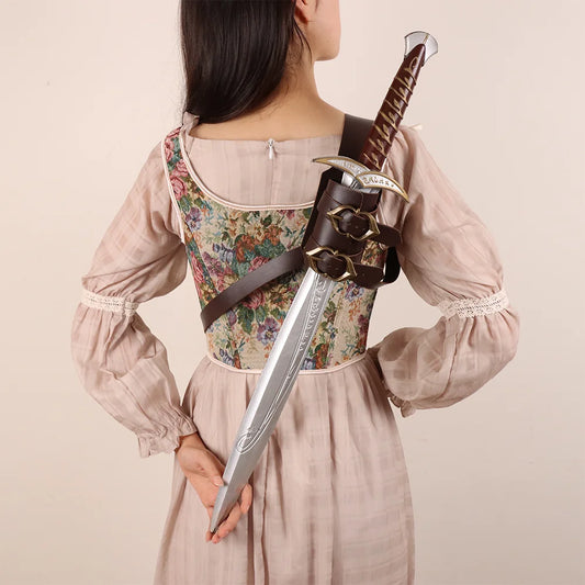 The Wanderer’s Sword Harness – Adjustable Faux Leather Back Strap
