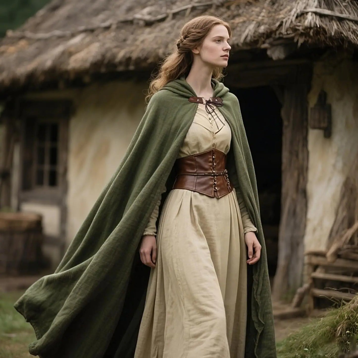 L’VOW Medieval Hooded Cloak