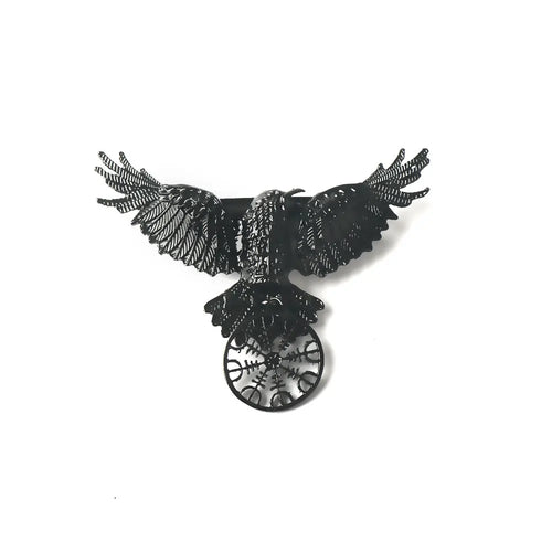Gothic Crow Hairclip