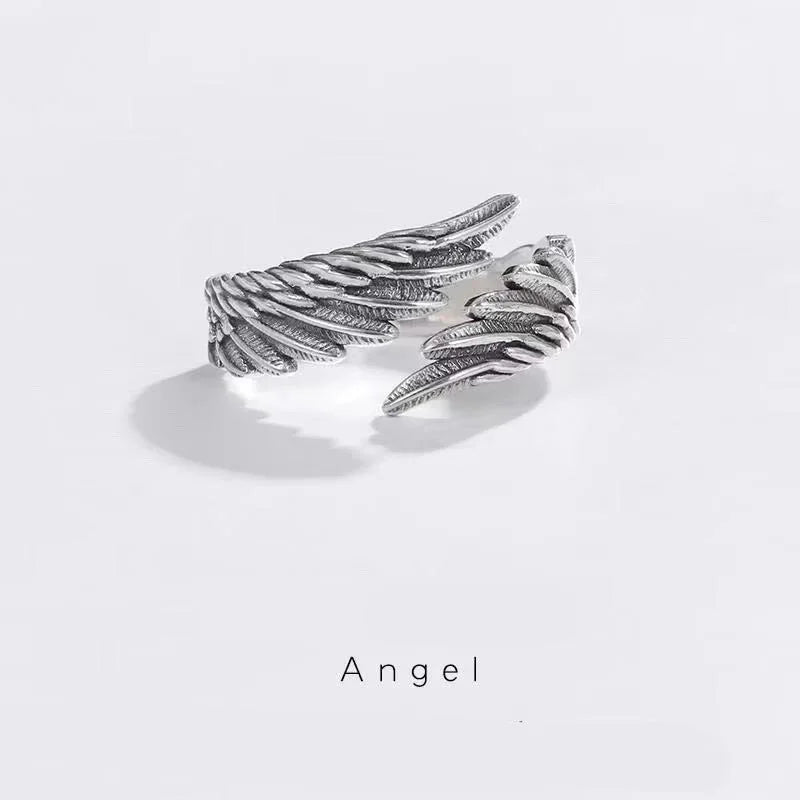 Angel & Demon Wings Gothic Ring