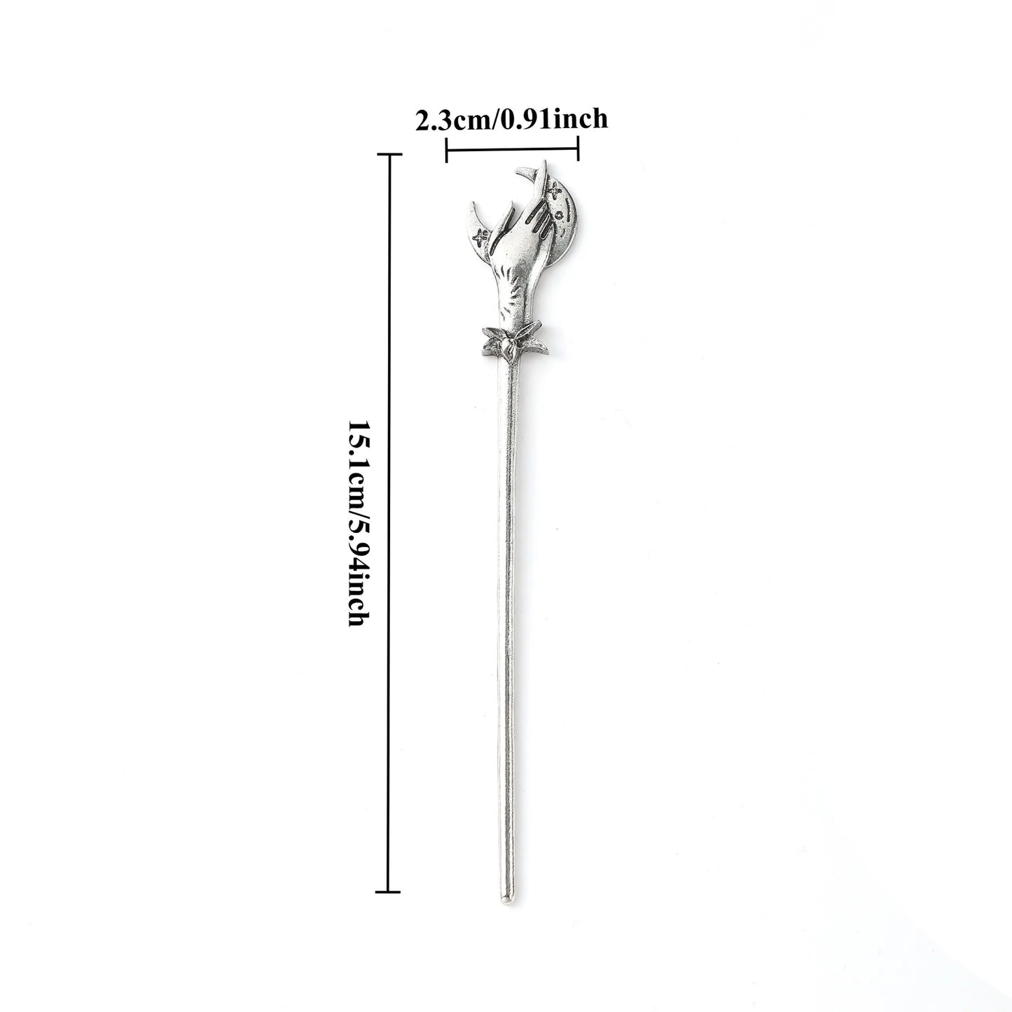Mystical Hand Hair Stick – Celestial Gothic Fantasy Design