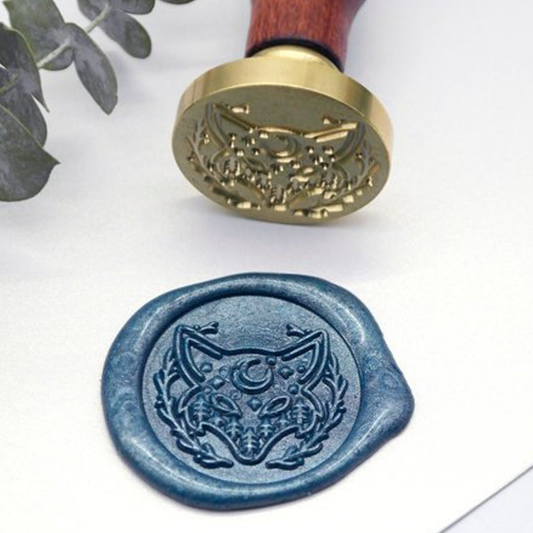 Fox Wax Seal Stamp Set (Brass & Wood)